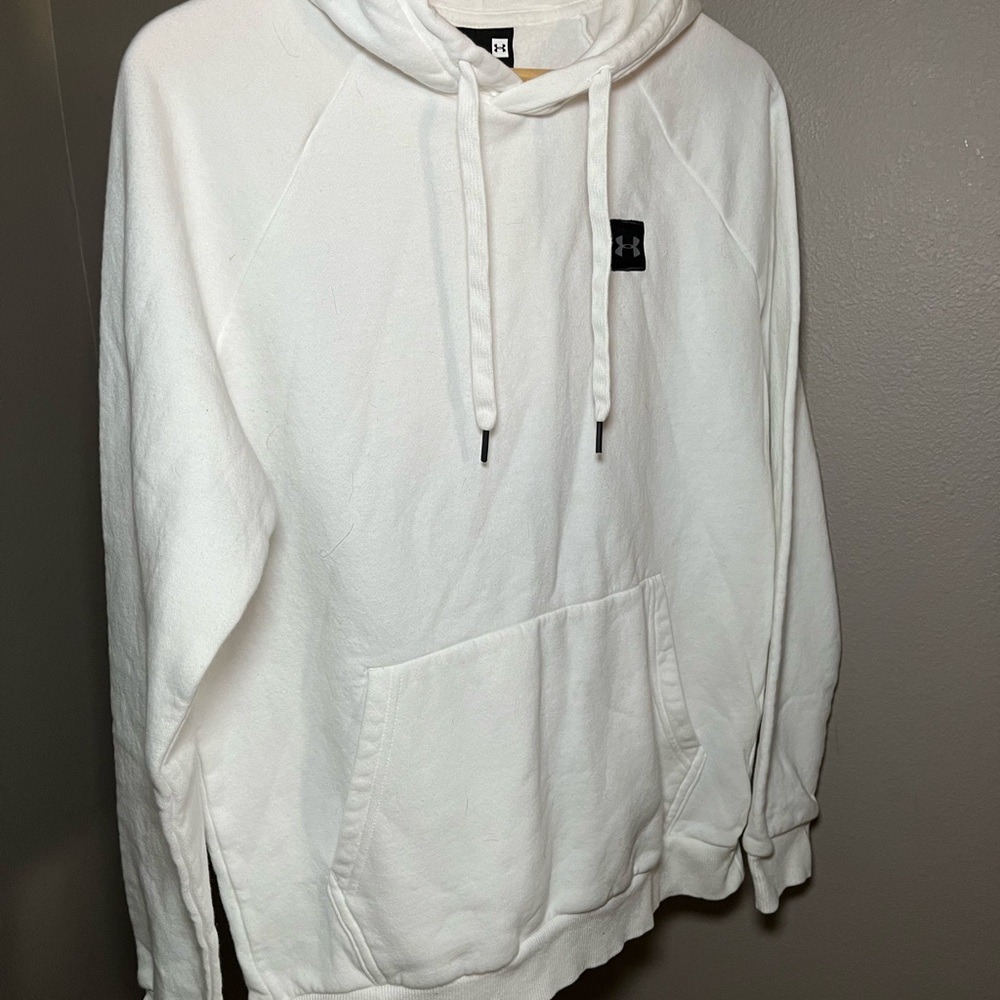 Under Armour White Hoodie with Logo - Picture 2 of 4